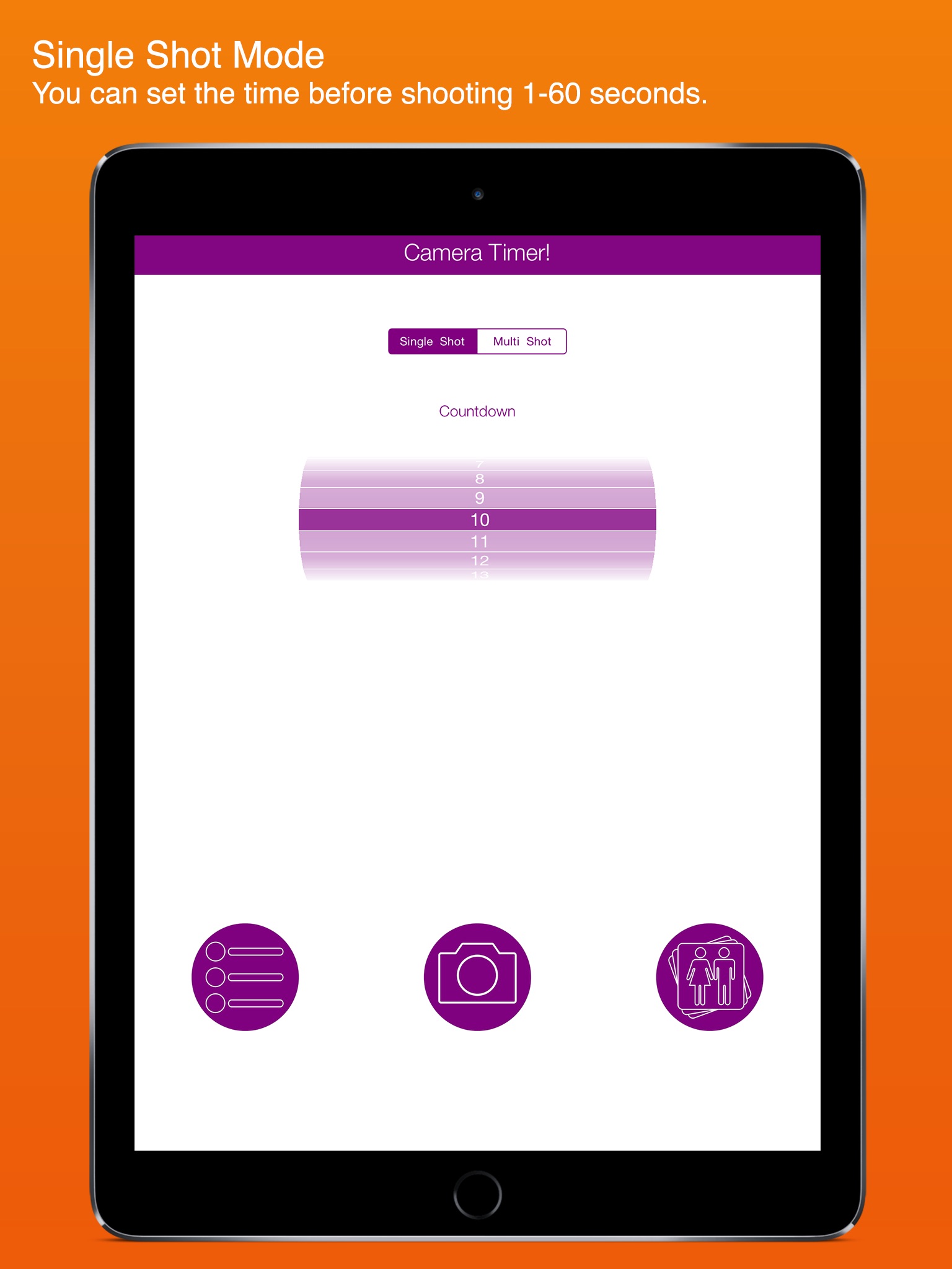 Camera Timer HD for iPad screenshot 2