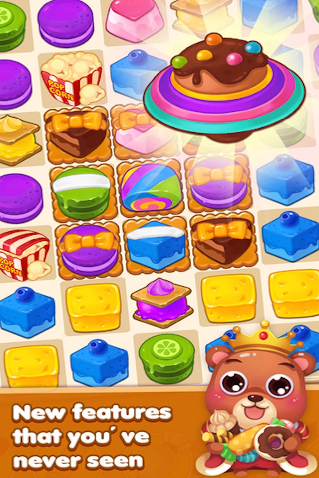 Candy Cake Boom - 3 match splash desserts puzzle game screenshot 2