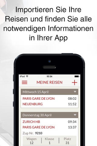 TGV Lyria : horaires & trajets screenshot 3