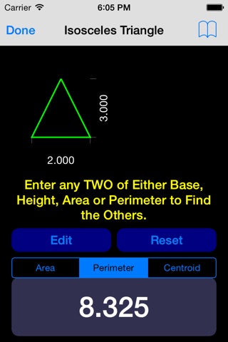 2D Shapes Area and Perimeter Calculator Lite screenshot 4