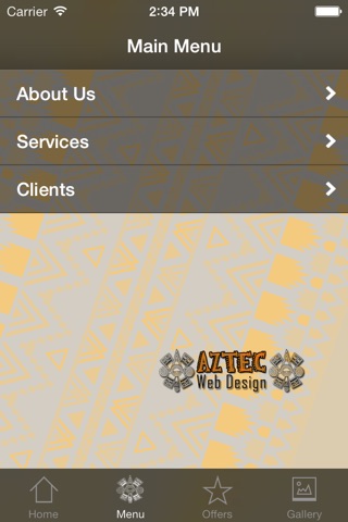 Aztec Web Design screenshot 2