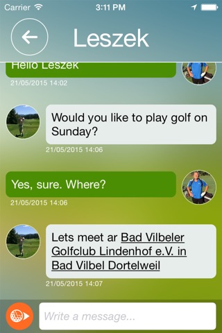 Golfmotion APP screenshot 2