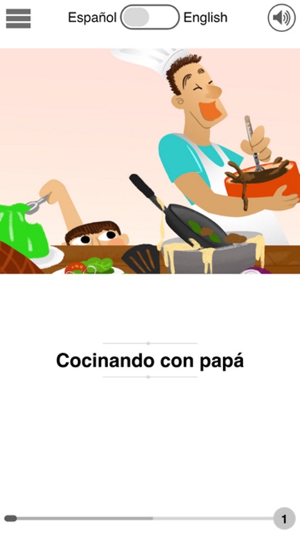 Bilingual Books Spanish "Cooking with Dad"