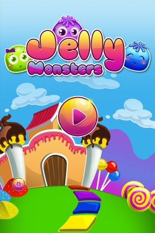 A Cute Jelly Monsters - Popping Match Game! screenshot 2