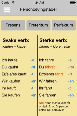 Tysk Grammatikk screenshot 4