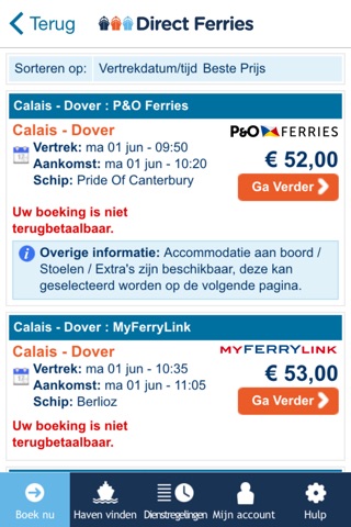 Direct Ferries screenshot 2