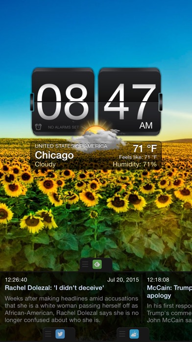 目覚まし時計 - Social Reader, Weather & iPhone Alarm Clock.のおすすめ画像2