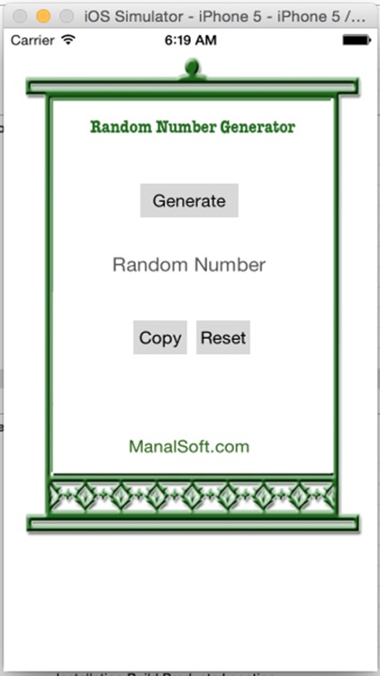 Random Number Generator 1
