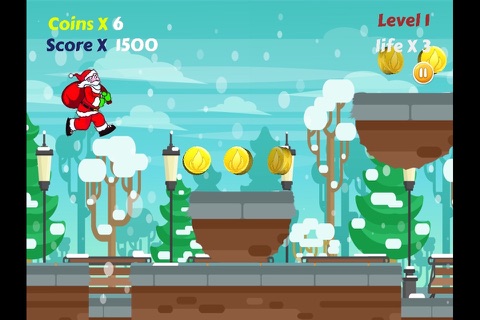 Santa Runner 2D screenshot 2