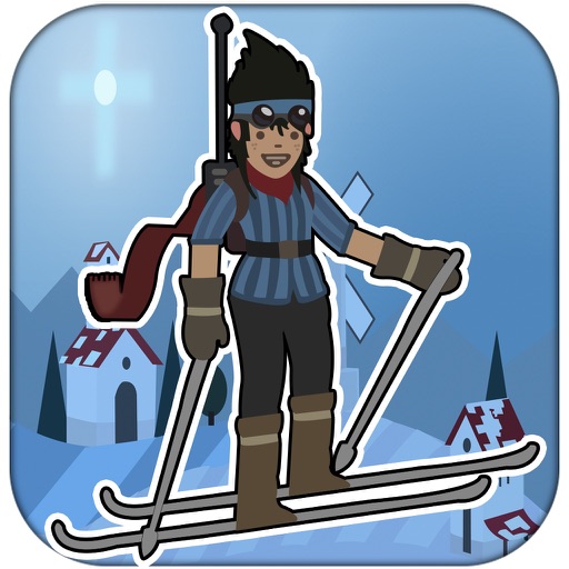 A Skiing Through The Grounds - Fly In The Snow Mountains Like A Bird PRO icon