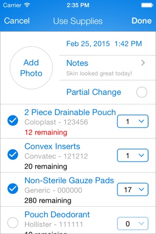 OstoBuddy – Ostomy supplies & usage tracking screenshot 3