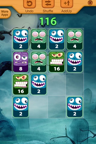 2048 Angry Monsters Puzzle screenshot 4