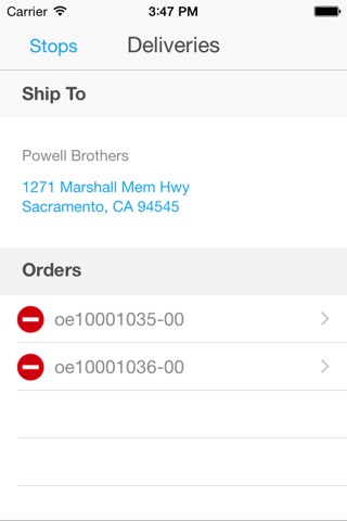 Infor Proof of Delivery Driver screenshot 3