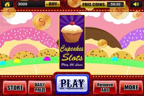 Slots Machines Spin & Win Fun Cupcakes in the House of Las Vegas Casino Games Free screenshot 3