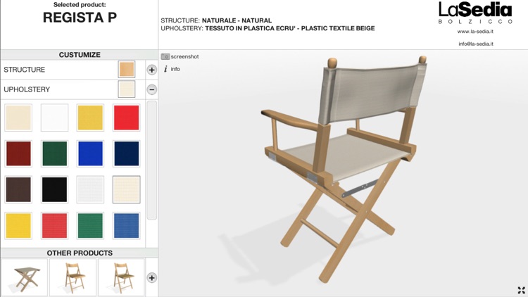 La Sedia 3D Configurator