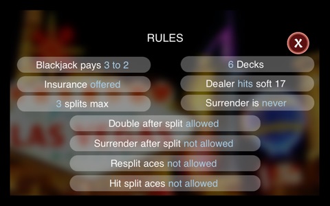 Blackjack Basic Strategy Chart Card: Any Rules, Best Odds screenshot 4