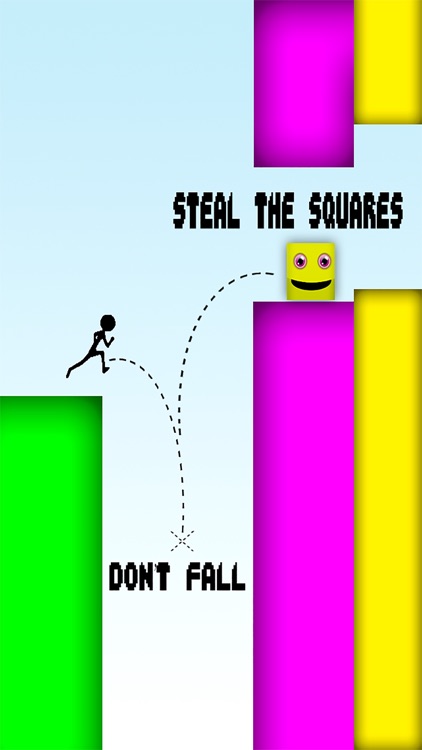 A Thief Escape game - Jump fast & Make the Squares fall down to steal free!