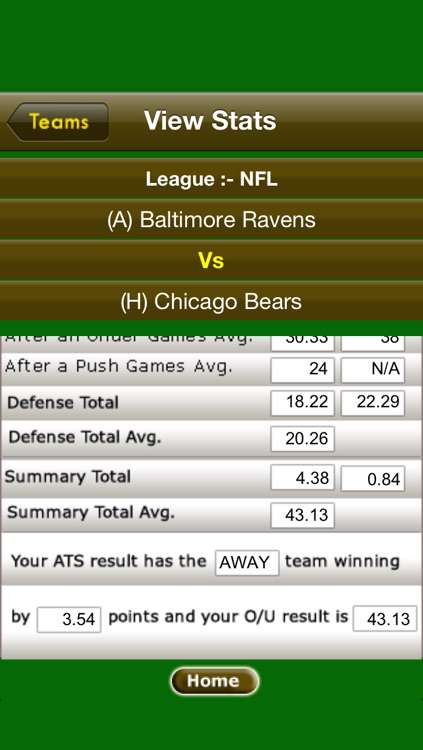 ATS Calculator-Sports Predictions Software screenshot-3