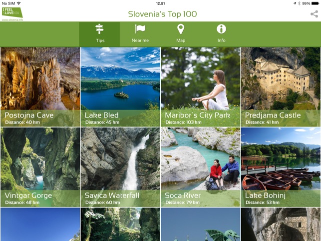 Slovenia's Top 100 for iPad