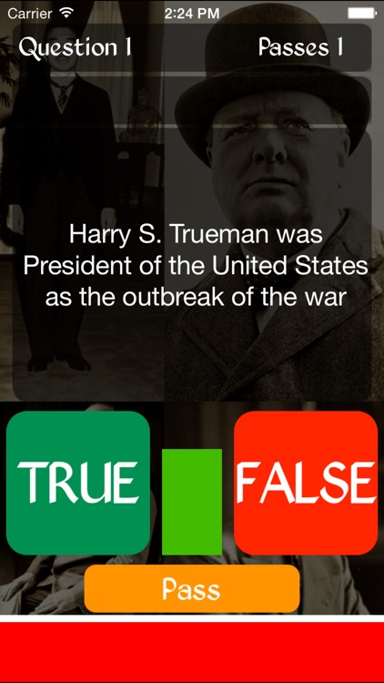 True or False - World War II Leaders