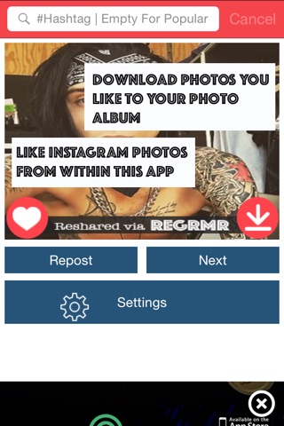 Regrmr: Instagram Repost App for iPad & iPhone (Regram, DL & Save Instagram Photos) screenshot 2