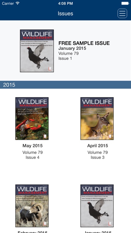 The Journal of Wildlife Management