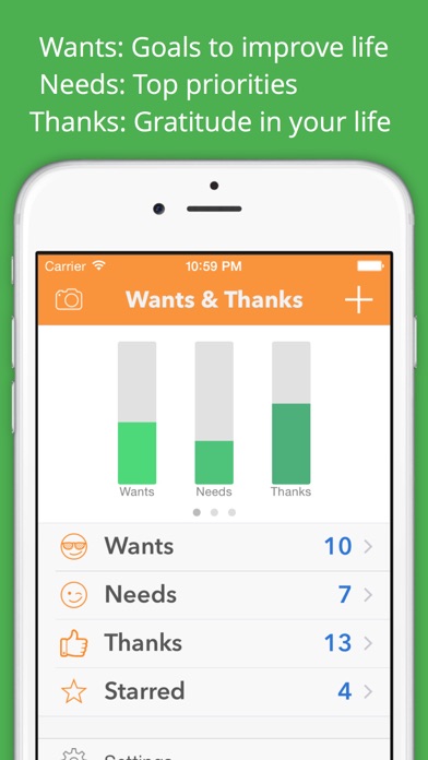 Wants and Needs - (Gratitude / Journal / Diary / Notes / List) Screenshot 4