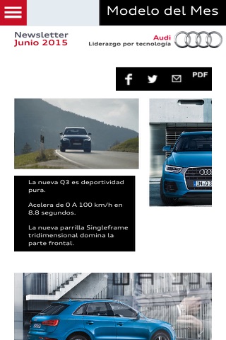 Audi Newsletter screenshot 3