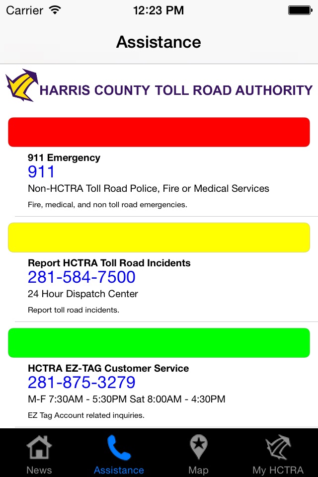 HC Toll Road Authority screenshot 2