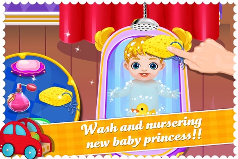 Mommy's New Royal Baby - Princess Charlotte Baby Care Game screenshot 3