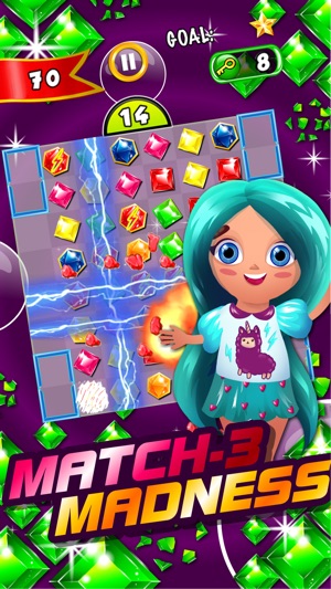 Jewel's Crack - diamond match-3 game and kids digger's mania(圖2)-速報App