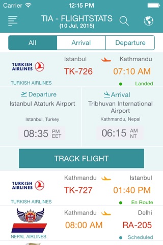Flight Stats Nepal screenshot 2
