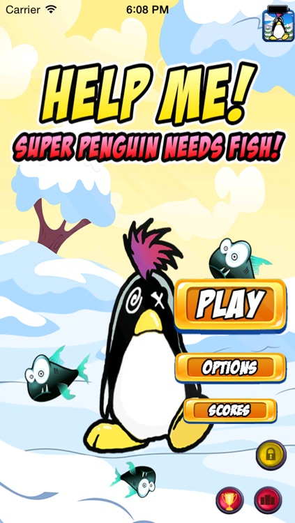 Super Penguin Needs Fish- Feed Me Now!