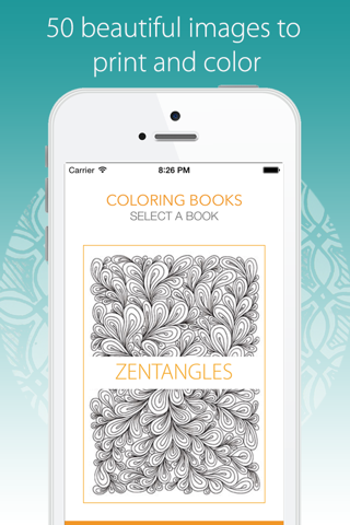 Coloring Book for Adults - PRINT and color 50 intricate drawings for relaxation and mindfulness. screenshot 2