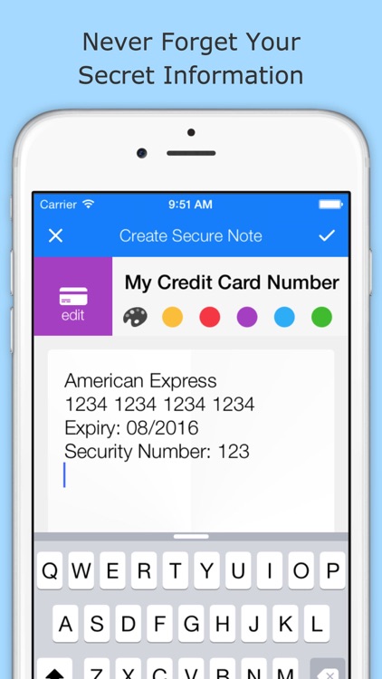 Secure Notes - Simple Protected Notes