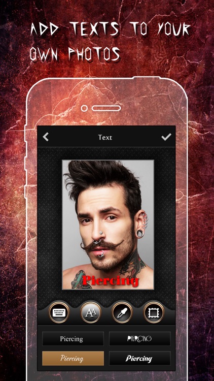 Piercing & Tattoo Booth FREE - Add Virtual Piercings & Tattoos to make body art inked or pierced screenshot-3