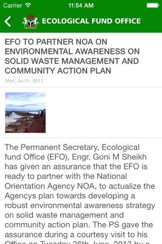 EFO - National Committee on Ecological Problems, Ecological Fund Office - Nigeria screenshot 3