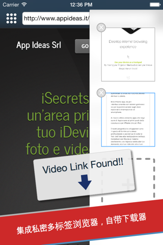 iSecrets: Media Vault and private browser screenshot 2