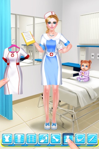 Nurse & Newborn Baby - Hospital Makeover & Dress Up screenshot 2