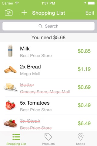 SHOPINFO - Shopping List screenshot 2