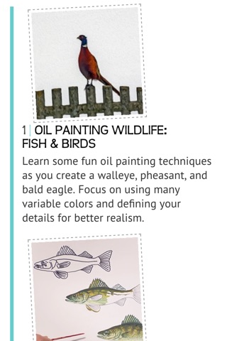 Oil Painting Wildlife: Fish & Birds screenshot 2