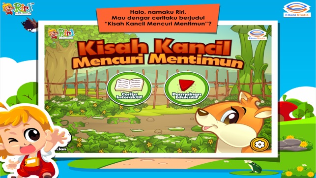 Kisah Kancil Mencuri Mentimun - Cerita Anak Interaktif(圖1)-速報App