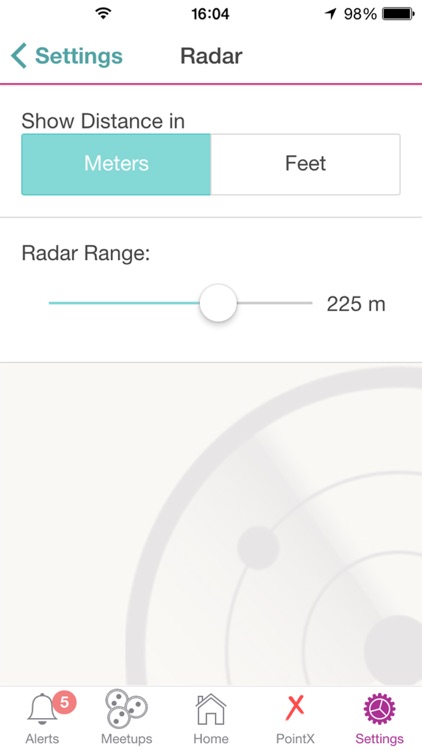 Approachable™: Radar to guide you to Meetups with your friends