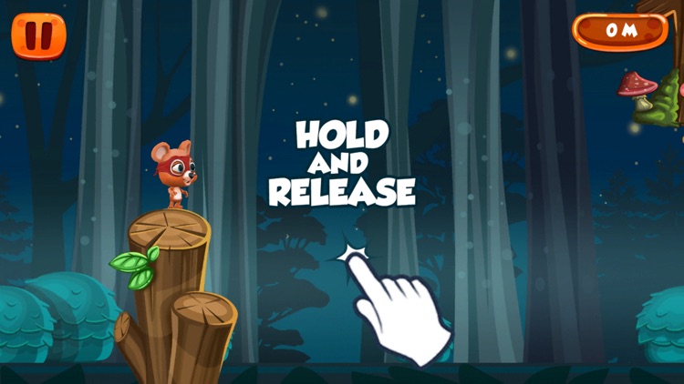 Flying with Rope Bear Game – Swing and Fly to Escape from Dark Forest