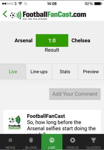 Football FanCast screenshot 2