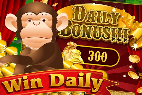 Donkey Monkey King of the Jungle Gorrila Style Vegas Slot Machine FREE screenshot 2