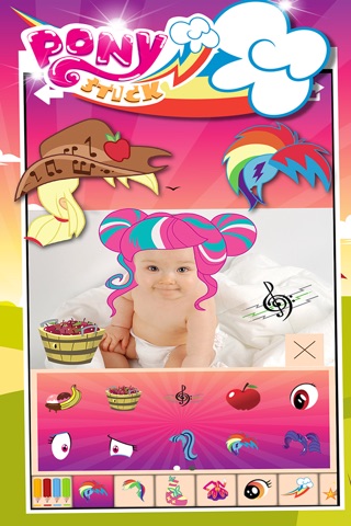 Manga & Anime Sticker Camera Pony "Photo Booth Dress Up in Style For Rainbow" screenshot 4