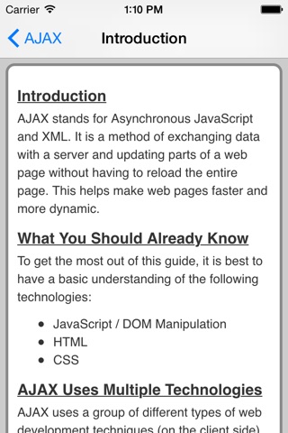 AJAX Pro Quick Guide screenshot 2