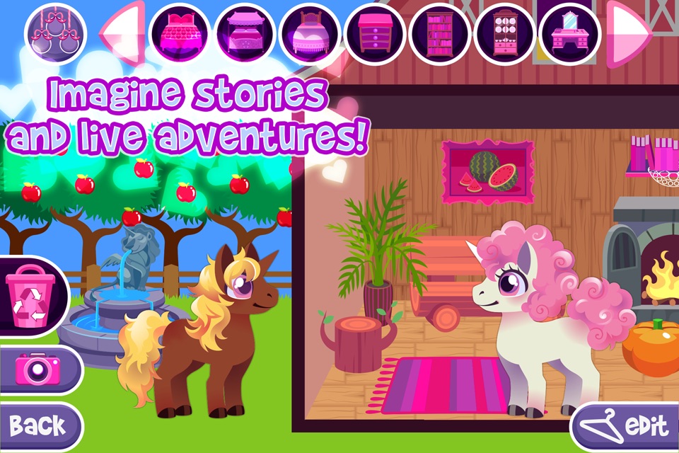 My Magic Castle - Pony & Unicorn Doll House and Decoration Game screenshot 4