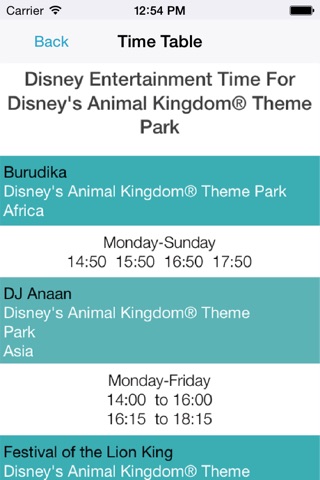 Timer for Disney's Animal Kingdom Park screenshot 4
